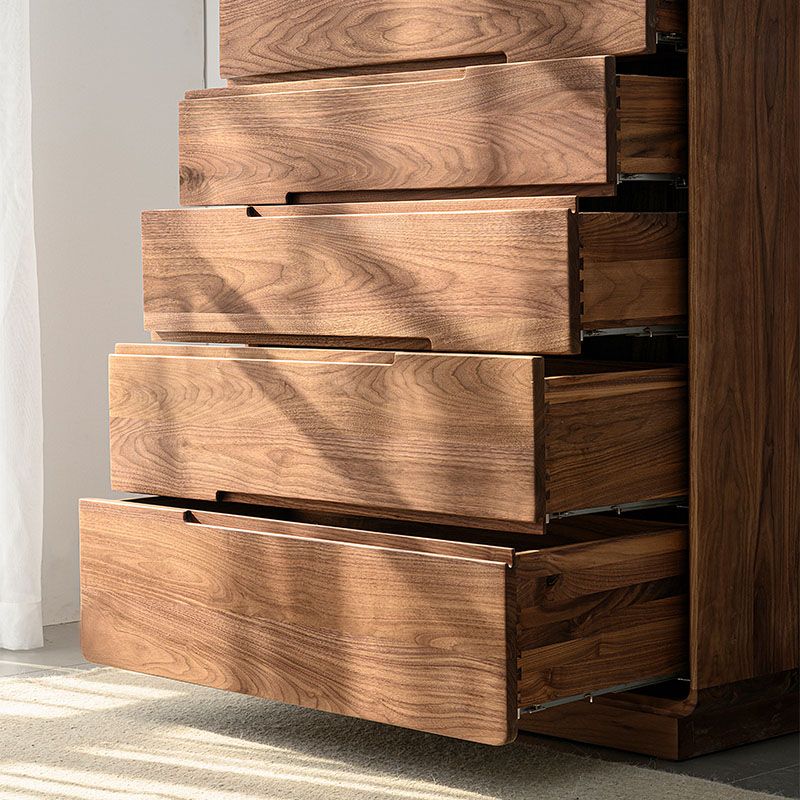 Modern Storage Chest Solid Wood Storage Chest Dresser with 5 Drawers