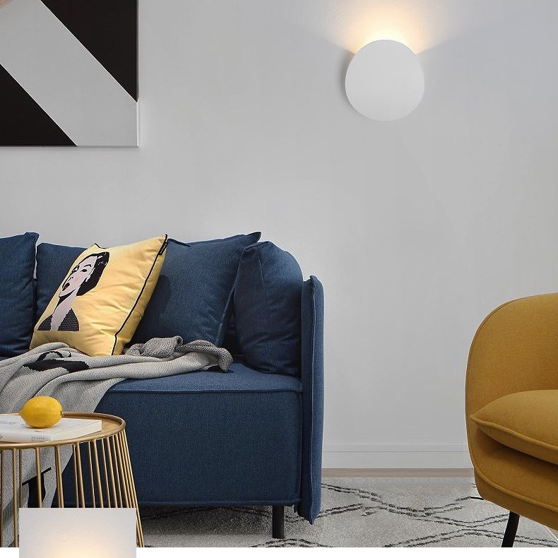 Iluminación de pared redonda de pared de pared de estilo moderno de estilo 7W para dormitorio para dormitorio