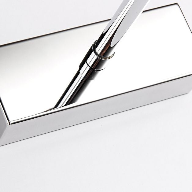 Modern Simple Steel Vanity Light  Linear Sliver LED Acrylic Vanity Light with Swivel Lamp Head for Bathroom