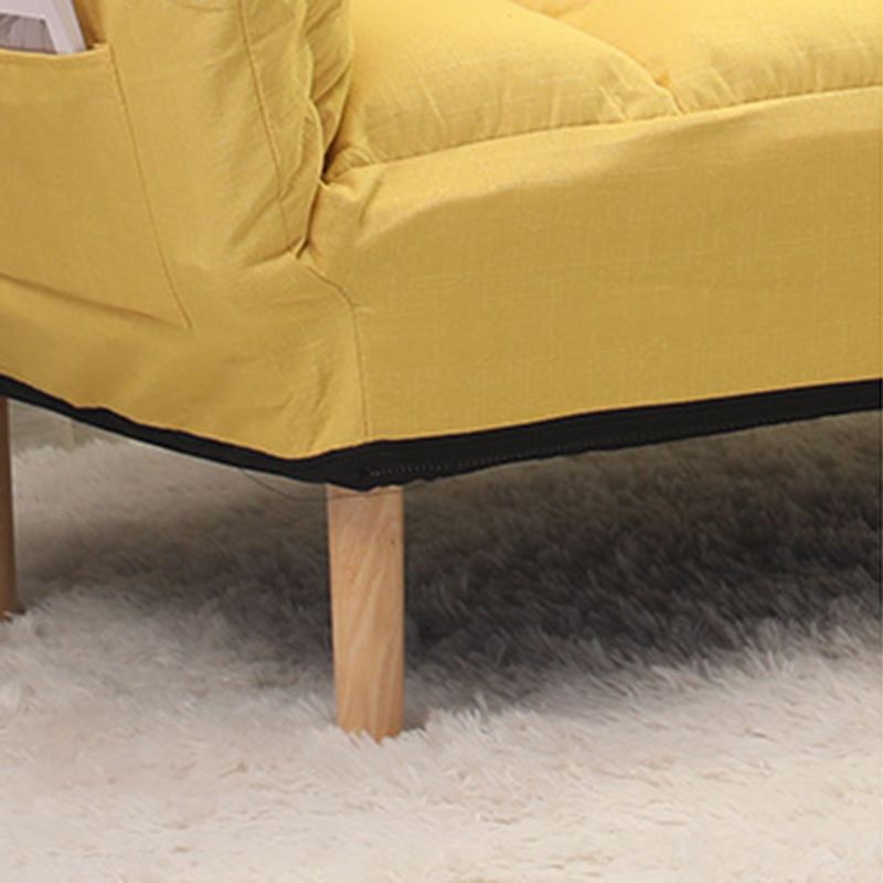 Contemporary Biscuit Back Square Arm Linen with Storage Seating