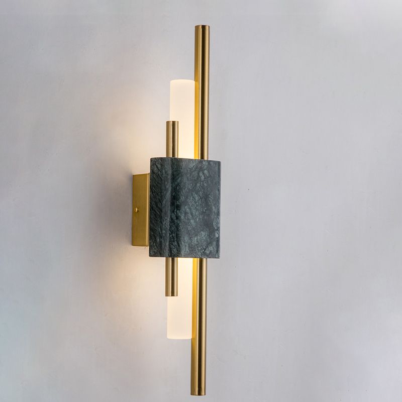 Modern Luxury LED Wall Lamp Iron Cylindrical Wall Sconce with Acrylic Shade