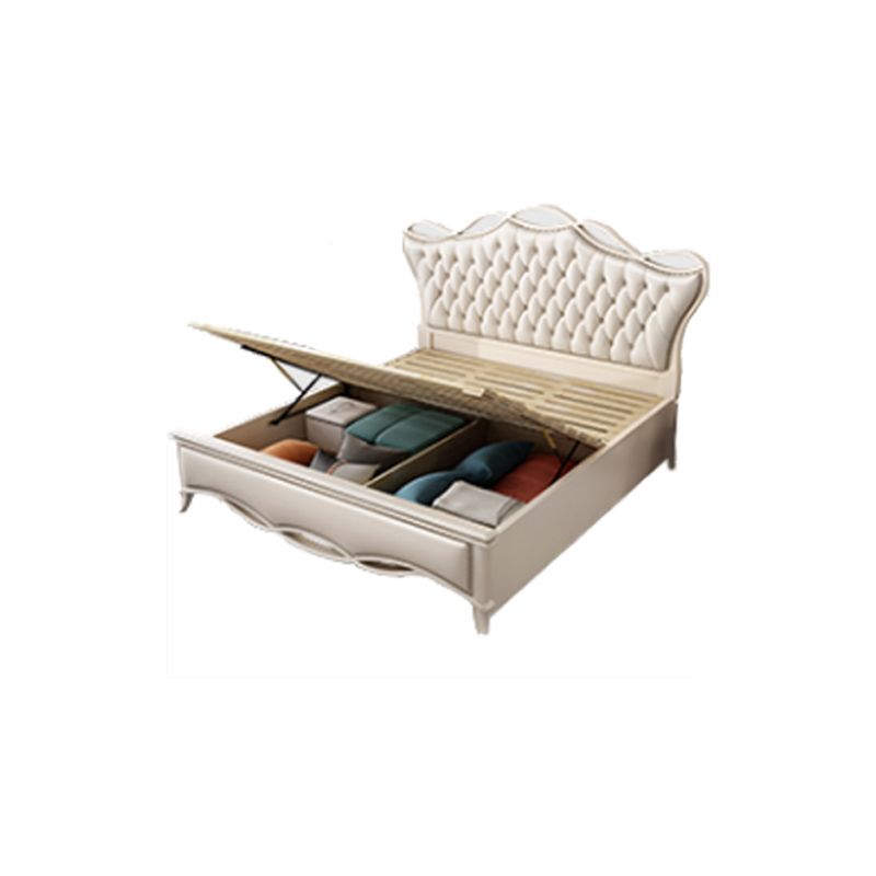 Victorian Adjustable Height Bed Upholstered Headboard Standard Bed