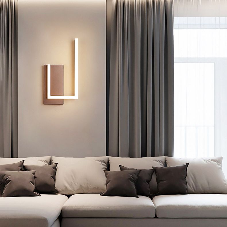 Modern Minimalist Minimalist Light Light Light Sconces Lampade a parete in metallo per soggiorno