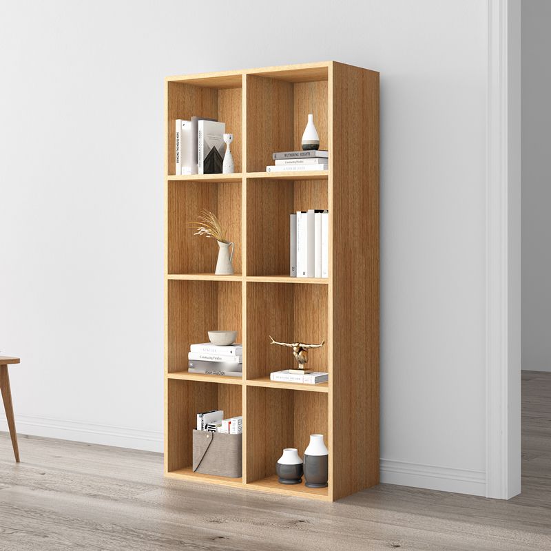 Closed Back Bookshelf Contemporary Style  Bookcase for Office Home Study Room