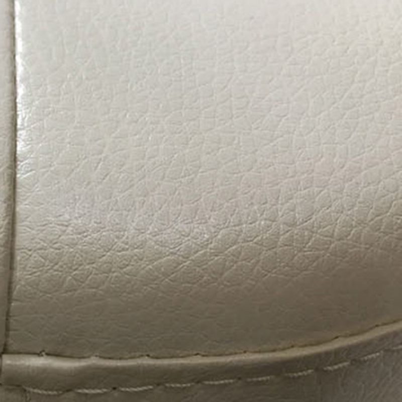 Modern PU Leather Pouf Chair Plain Cylinder Shape Tufted Mildew Resistant Ottoman Stool