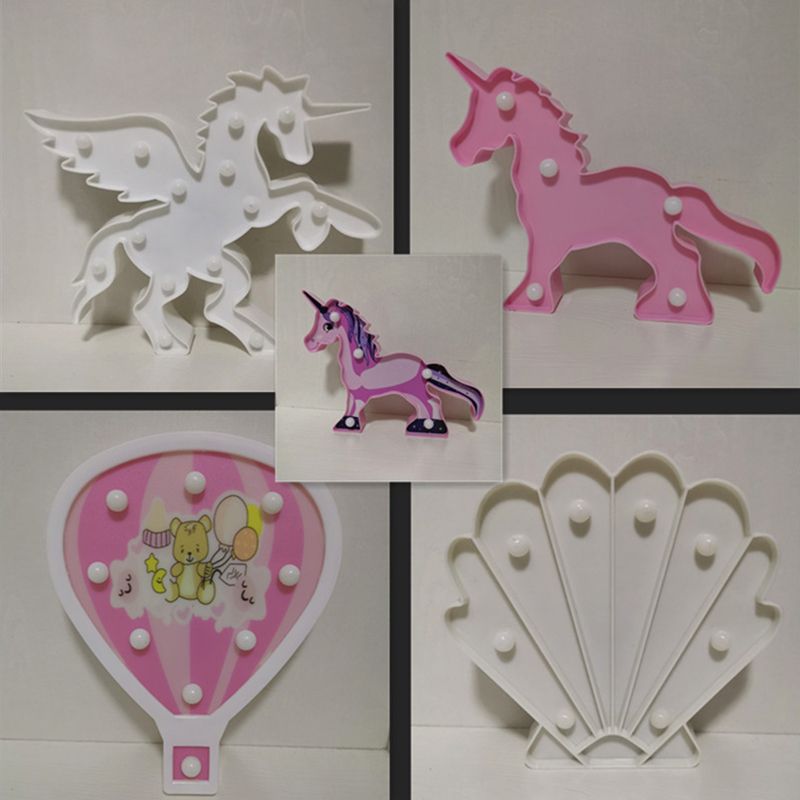 Simputiva illuminazione per animali da comodino di plastica per bambini camera da letto a led lampada