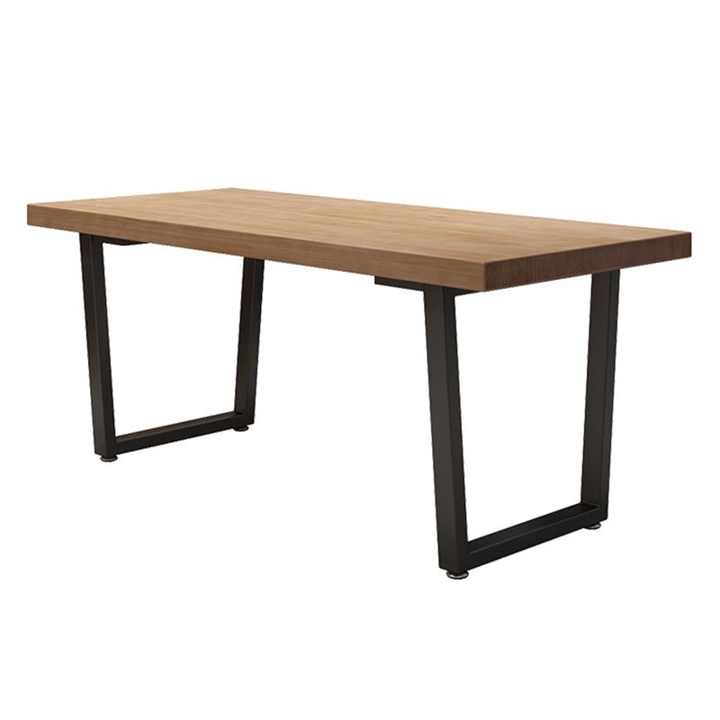 Industrial Solid Wood Dining Table Set 1/2/5 Pieces Rectangle Dining Set
