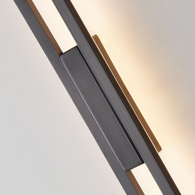 Modernism 2-Light Golden/Black Wall Mounted Sconce LED Linear Wall Light