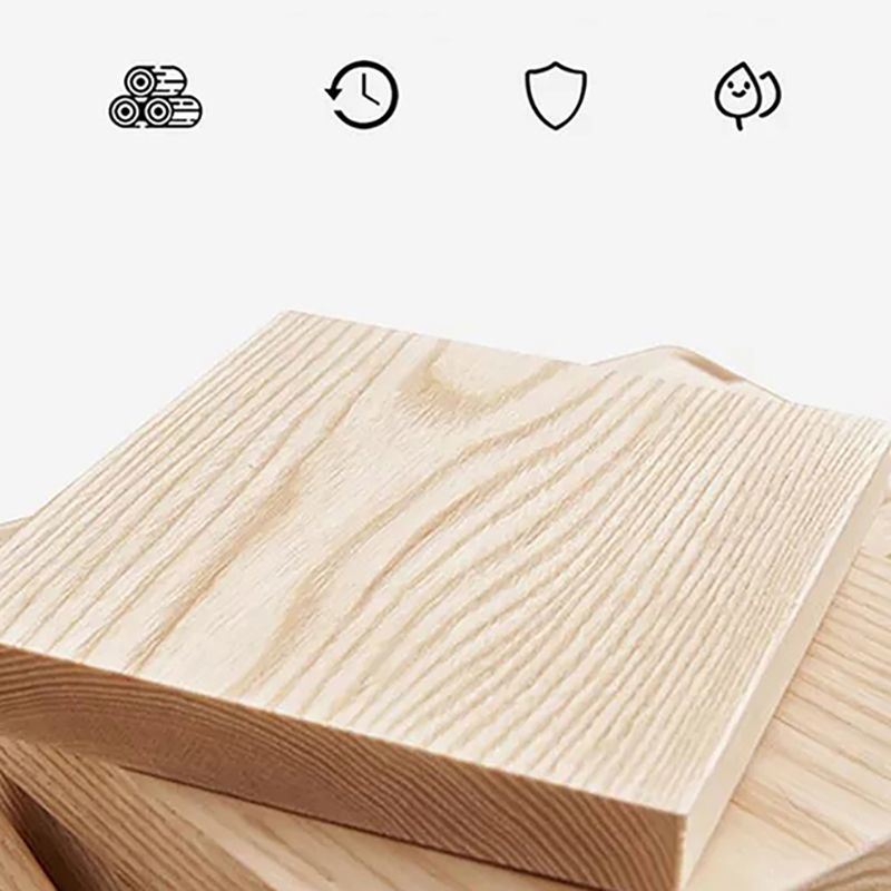 Modern Pine Solid Wood Dining Table Double Pedestal Dining Table for Dining Room