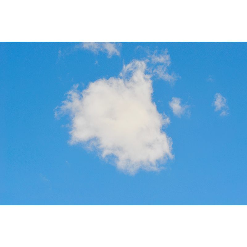 Sky View Minimalist Wall Covering for Living Room, Customized Size Available