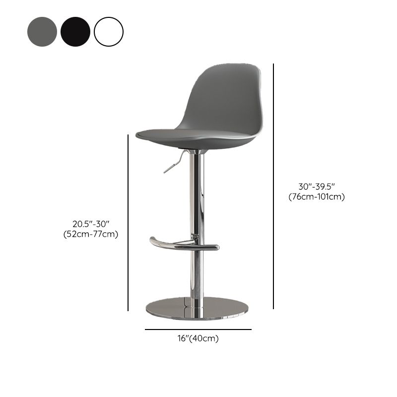 Industrial Backrest Rotatable Counter Stool Iron Cafe Bar Stool with Cushion and Pedal