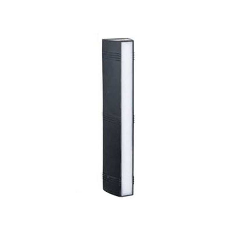 Nordic Aluminum Wall Light Waterproof Cuboid Wall Washer in Black for Outdoors