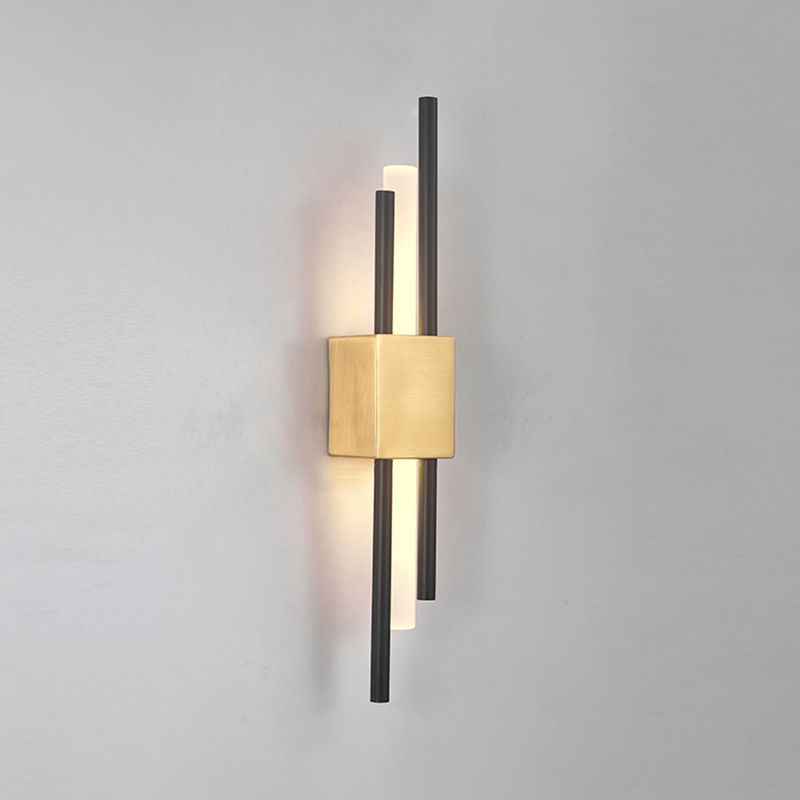 Contemporary Geometric Wall Lamp Metal Wall Light Fixture for Living Room
