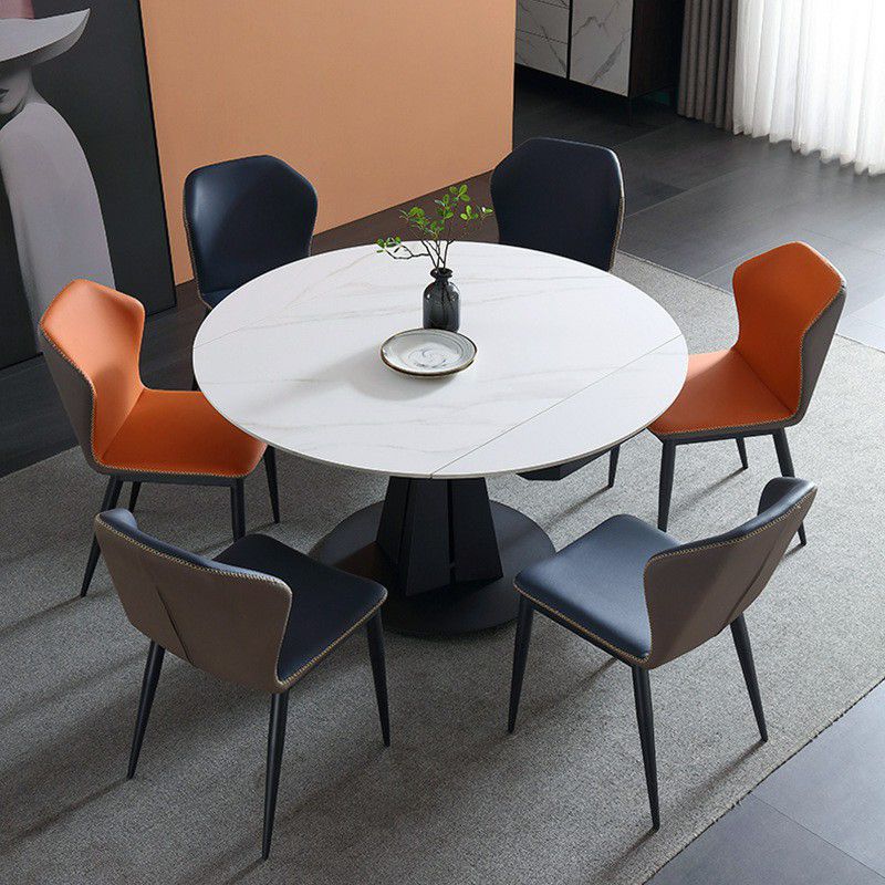 Moderno de comedor plegable de cocina Conjunto de muebles de comedor redondo para comedor formal