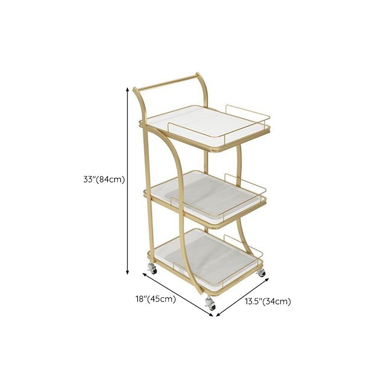 Contemporary Prep Table Rolling Rectangle Metal Prep Table for Kitchen