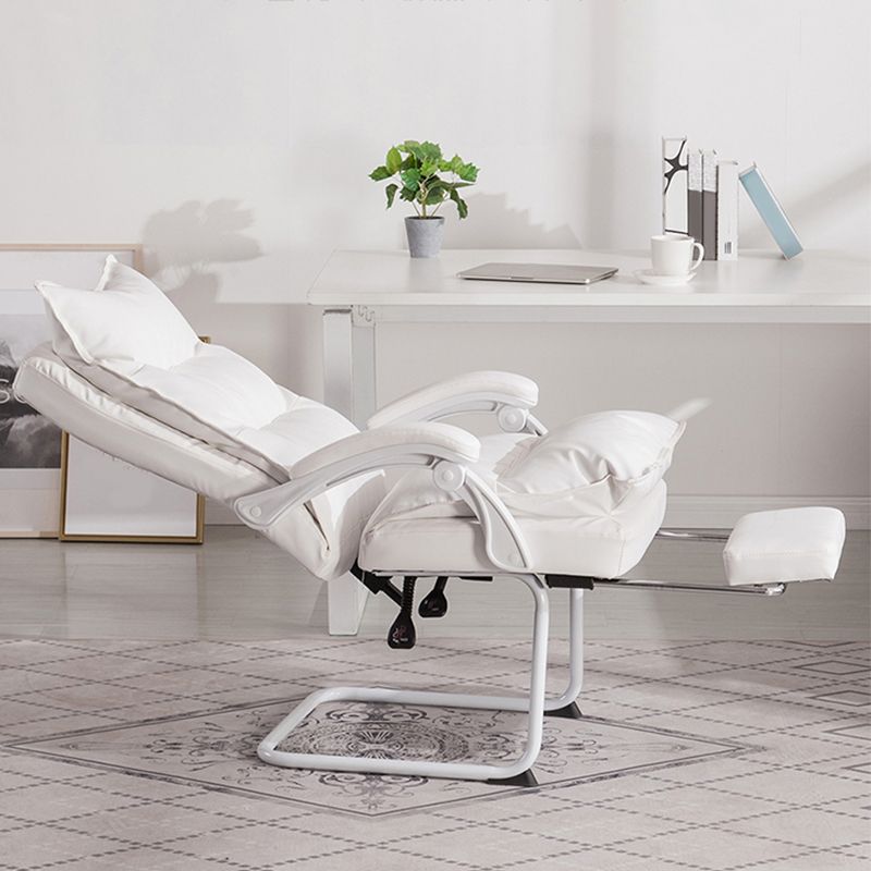 Padded Arms Office Chair Modern Leather No Distressing Ergonomic Desk Chair