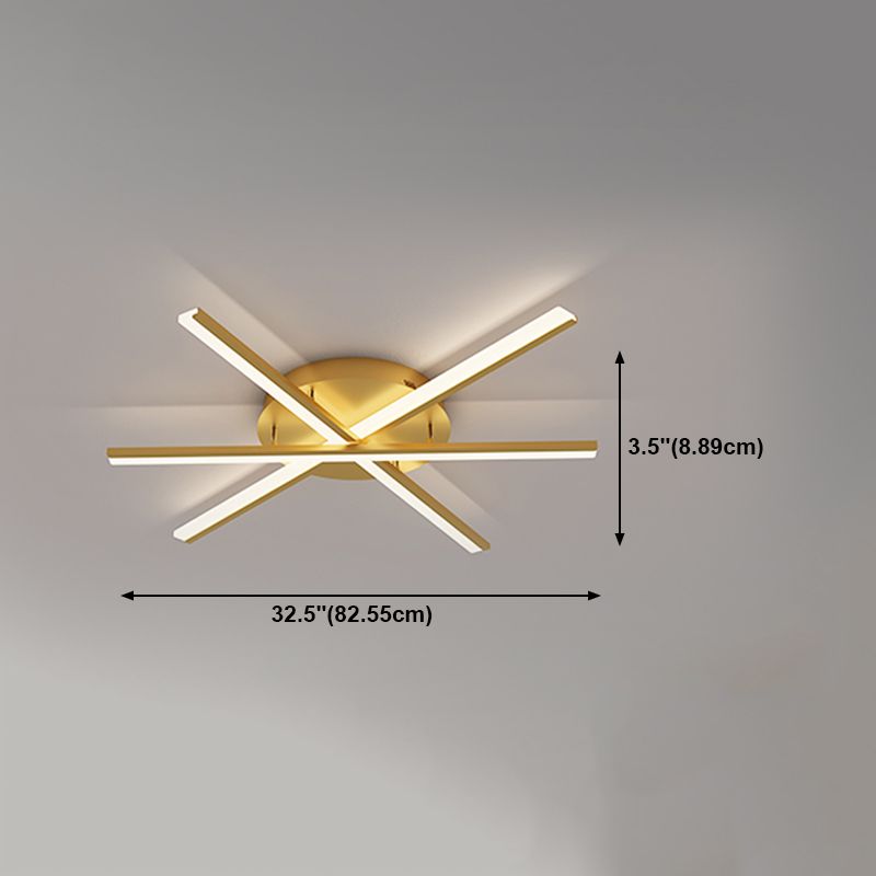 Sputnik Design LED Flush Mounted Ceiling Lights Simplicity Lighting Fixture for Bedroom