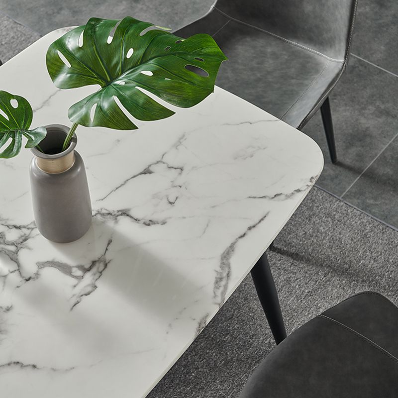 Indoor Rectangle 1/4/5/7 Pieces Dinette Set Stone Legs Dining Table Set