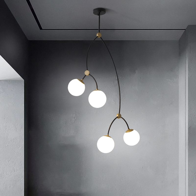 Modern Chandeliers For Dining Room Globe-Shaped Pendant Lighting Fixtures