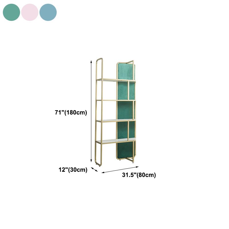 Modern Bookcase Metal Open Back Bookshelf for Home Office Use