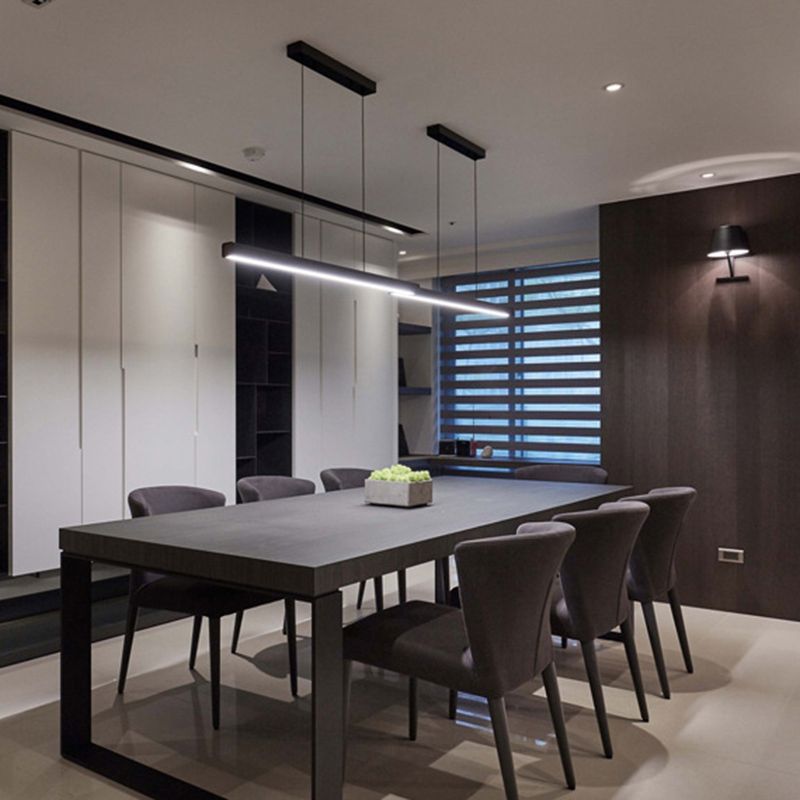Geometric Shape Modern Style Island Pendant Metal Island Light Fixtures for Dining Room