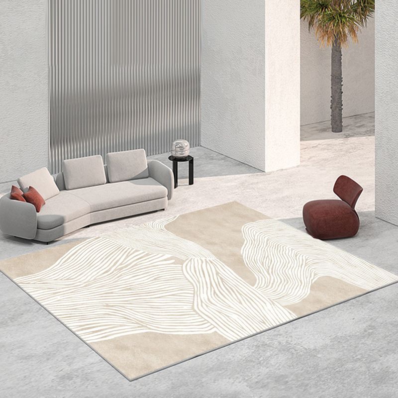 Minimalistisch grafisch patroon Tapijten Polyester binnen tapijt Tapijt Non-slip ruggebied Tapijt voor woonkamer