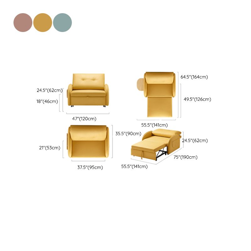 No Distressing Folding Sleeper Sofa Faux Leather Scandinavian Convertible Sofas