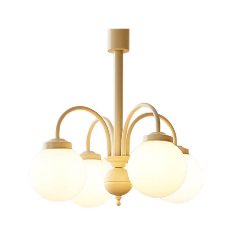 Glass Simplicity Style Chandelier Globe Multi Light Hanging Light for Restaurant