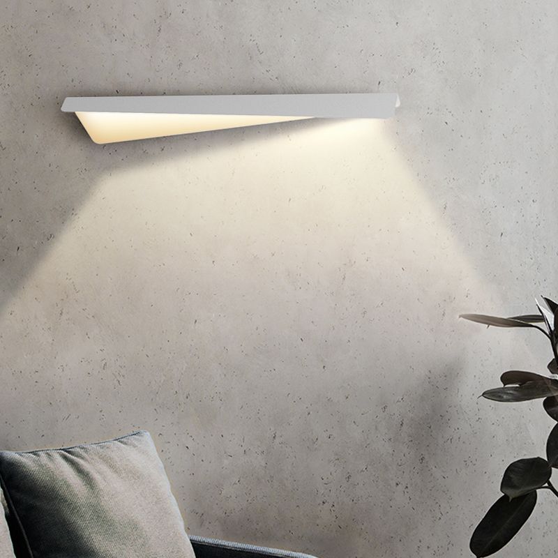 Metal 1 - Light LED Bath Fixture in White Unique Contemporary Bathroom Vanity Lighting