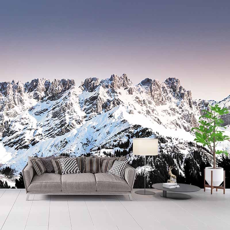 Washable Photography Mural Wallpaper Mountain Range Indoor Wall Mural
