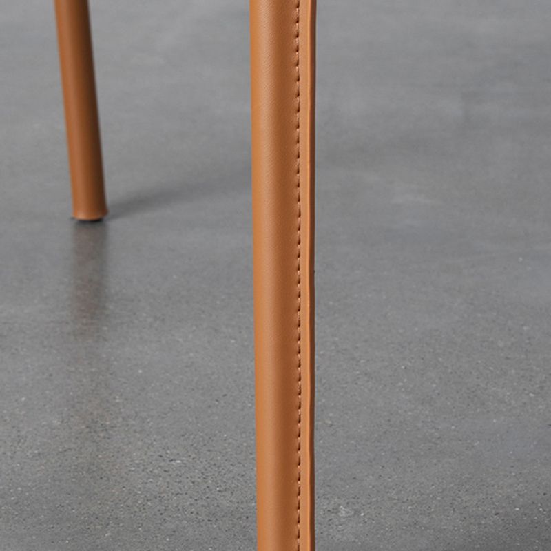 Contemporary Arm Chair Solid Back Dining Room Chair for Kitchen