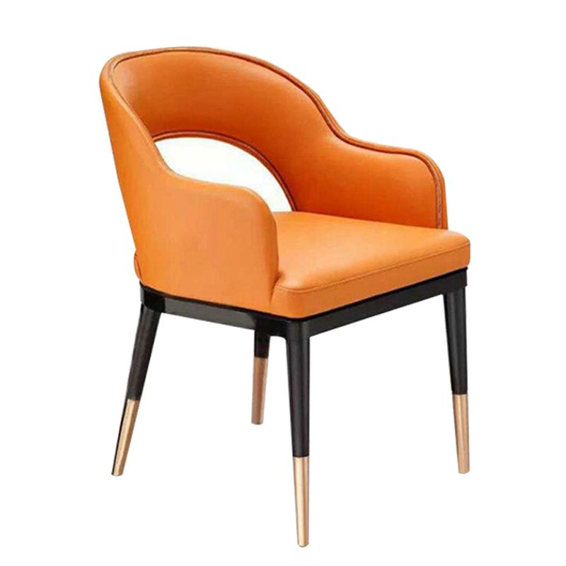 Sillas de comedor de madera Glam, sillones de comedor de cuero para uso en restaurantes