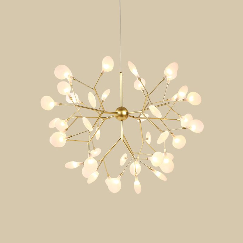 Luz de suspensión de metal de techo de luces de luciérculos simples contemporáneos para dormitorio