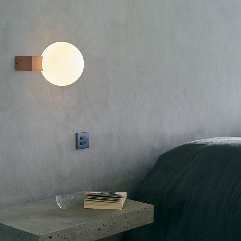 Simple Shape Wall Light Fixture Glass Shade Wall Light Fixtures