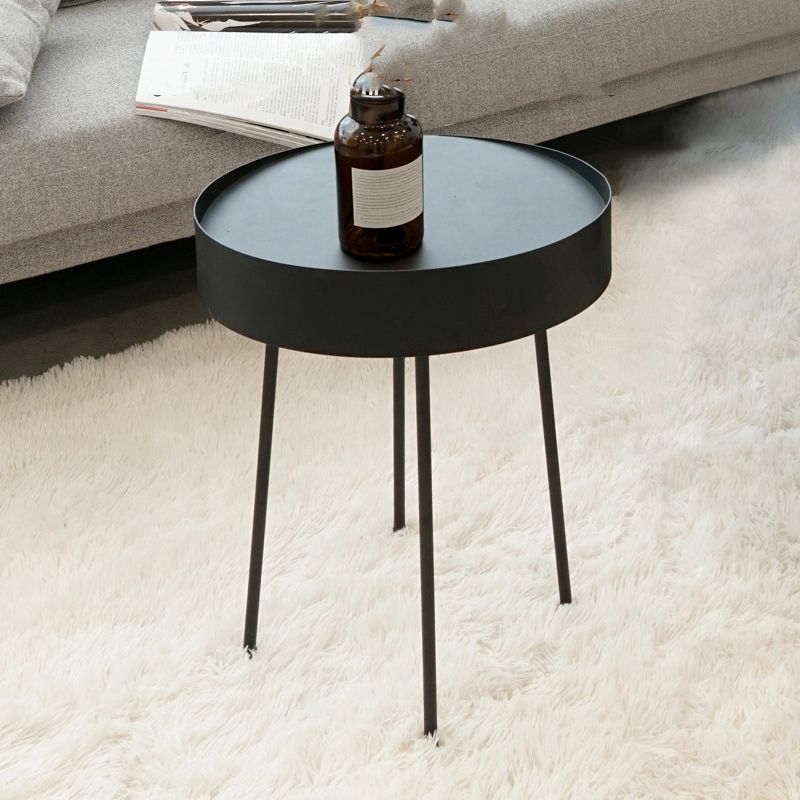 Geometric Metal Coffee Table Modern 4 Legs 15.7''/23.6''/31.5'' Cocktail Table
