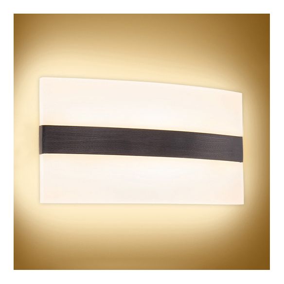 Splique de pared ovalado/rectangular/convexo moderno 8 "/10.5" de ancho de pared acrílica de ancho de ancho en luz cálida/blanca/natural