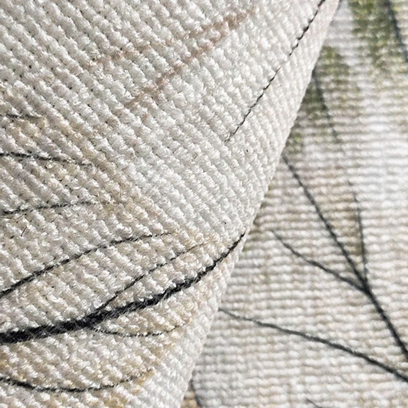 Beige moderne binnenvleed tapijten polyester vlinderdapperig wasbaar vloerkleed voor woningdecoratie