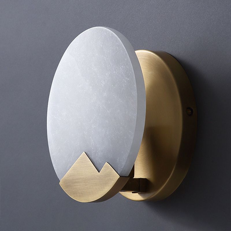 Modernism Simplicity Geometry Wall Lamp Creative Brass Staircase Corridor Lighting Sconce in Gold