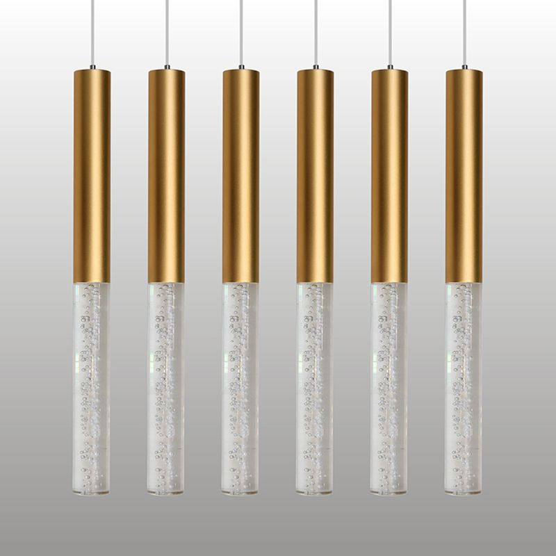 Blasenrohr -Federung Licht moderne Acrylschlafzimmer LED Hängende Leuchte