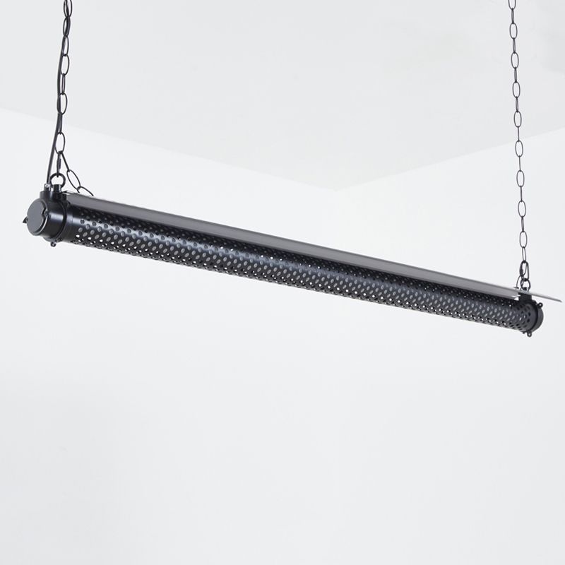 Industrial Metal Pendant Lamp Cylinder Shape Island Light for Living Room