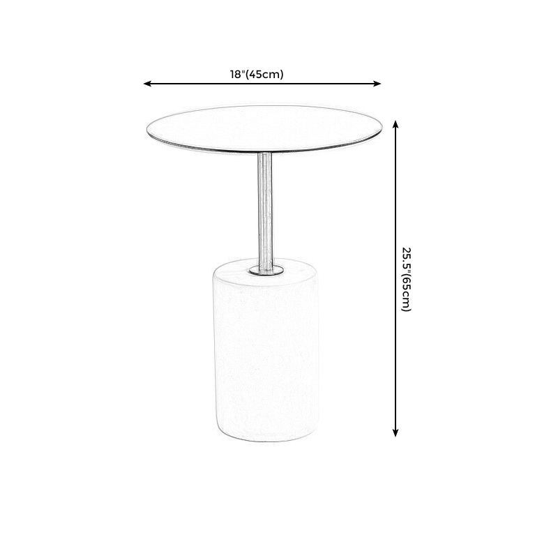 Nordic Style Cocktail Table Stainless Steel Table Round Coffee Table