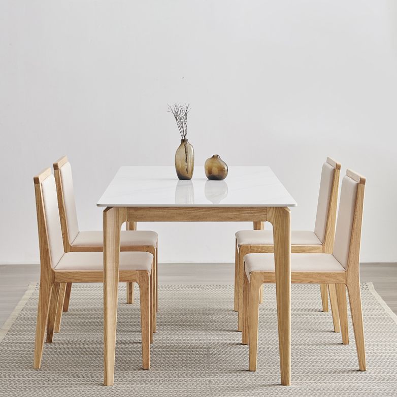 Modern 1/4/5/7 stukken Dinerset Sintered Stone Top Eetting Table Set met stoelen