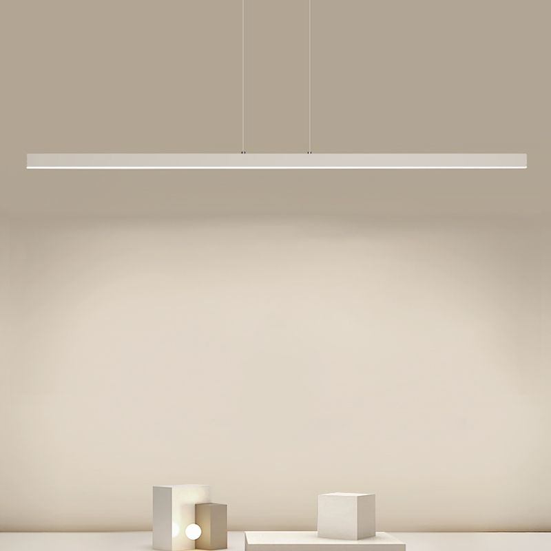 Lámpara moderna de lámpara lineal iluminación lineal lámpara de araña moderna en negro