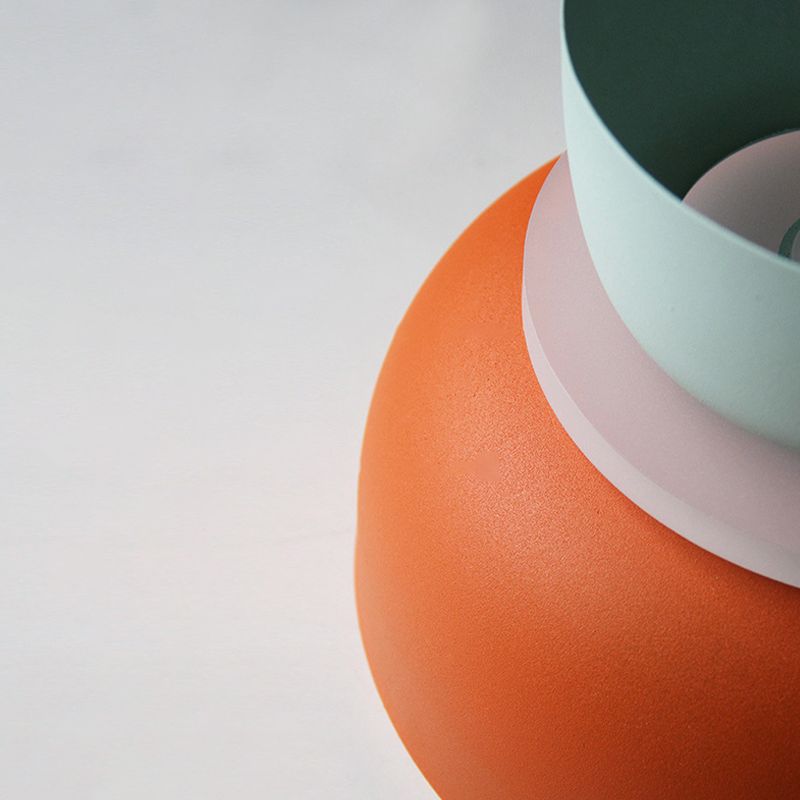 Bowl Shape Metal Hanging Pendant Light Nordic Style Ceiling Pendant Light