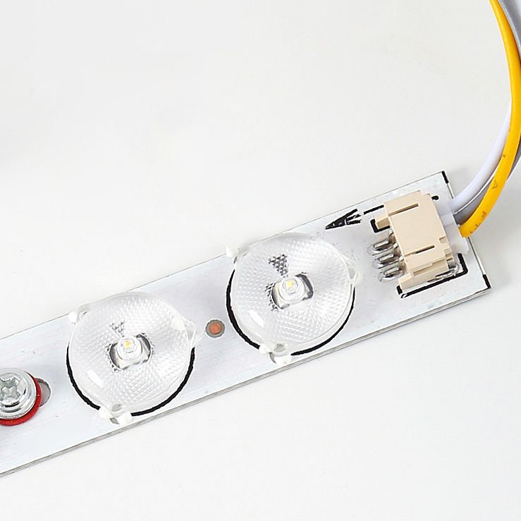Moderne LED-Runddecke Licht mit Acryl Lampenschirm Holz Flush Mount Beleuchtung