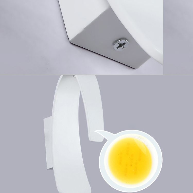Modern Style Wall Light Creative Lights with White Acrylic Shade for Hotel Bedroom