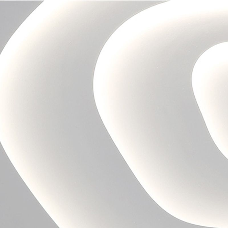 Witte Metalen Plafondlicht Lamp Moderne Stijl Cloud Flush Mount Plafondlicht Verlichting