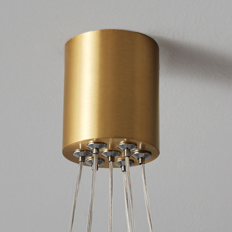 Indoor White Glass Multi Hanging Light, Minimalist Globe Shade Hanging Lamp