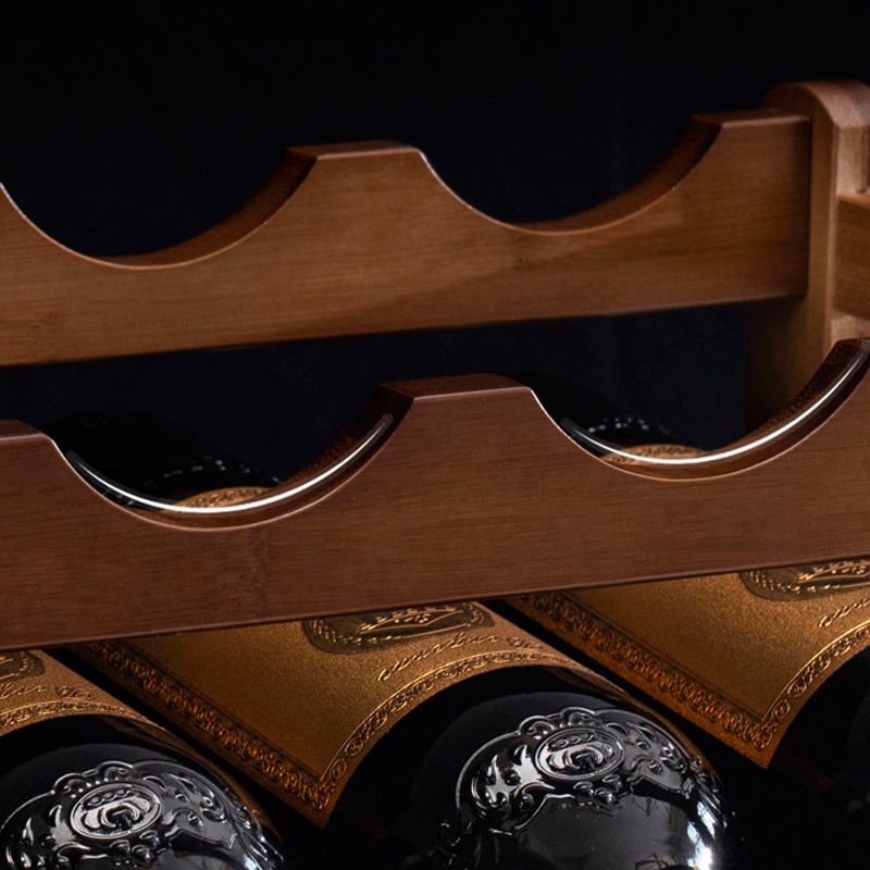 Modern Wine Rack Solid Wood Wine Bottle Rack for Living Room