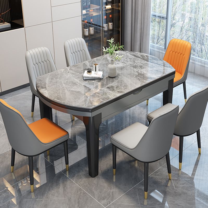 Modern Style Dining Table Rubberwood Legs Dinner Table for Living Room